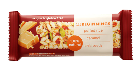 THE BEGINNINGS Muesli Caramel  bar, 20 g