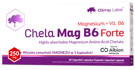 OLIMP LABS Chela-Mag B6 Forte kapsulas, 60 gab.