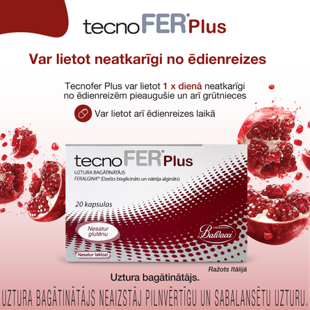 TECNOFER   Plus kapsulas, 20 gab.