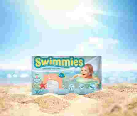 MOLTEX Swimmies L (12-17 kg) swimming diapers, 10 pcs.