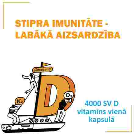OLIDETRIM  4000 D3+K2 Omega 3 capsules, 30 pcs.