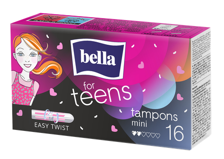 BELLA Teens Mini tamponi, 16 gab.