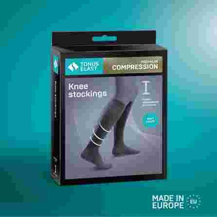 TONUS ELAST 0401 SOFT, 1ccl., 1 height. 3.size, visone compression knee-high socks, 1 pair