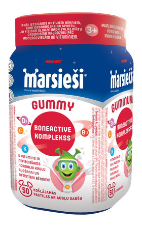 MARSIEŠI Gummy BoneActive pastilas, 50 gab.