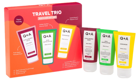 Q+A Travel Trio Bodycare (3x50 ml) set, 1 pcs.