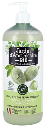 JARDIN D'APOTHICAIRE Almond organic shower cream, 1000 ml