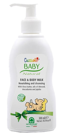 NATURA HOUSE Cucciolo Baby mitrinošs ķermeņa pieniņš, 300 ml