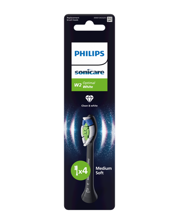 PHILIPS Sonicare Optimal White (black) electric toothbrush heads, 4 pcs.