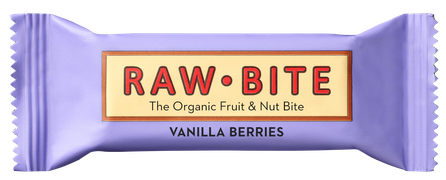 RAWBITE Organic Vanilla Berries bar, 50 g
