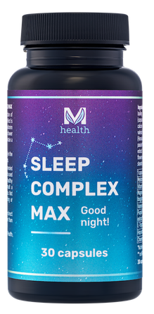 MV HEALTH Sleep Complex Max kapsulas, 30 gab.