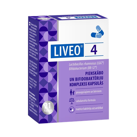 LIVEO  4 kapsulas, 21 gab.