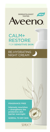AVEENO Calm+Restore Re-Hydrating Night крем для лица, 50 мл