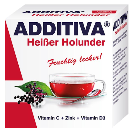ADDITIVA + vitamin C + zink + vitamin D3 paciņas, 10 gab.