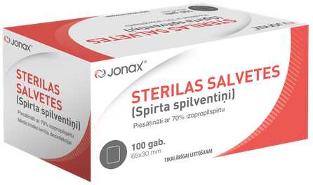 JONAX 65x30 мм стерильные салфетки, 100 шт.