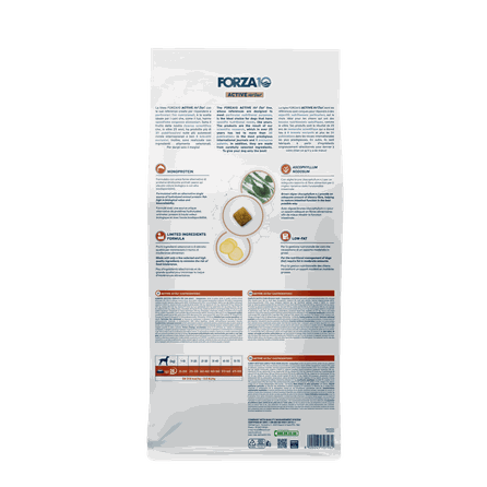 FORZA10 Active VetDiet Gastroenteric Low Fat, Suņiem sausā barība, 10 kg