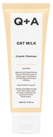 Q+A Oat Milk Cream cleanser, 125 ml