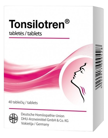 TONSILOTREN pills, 40 pcs.