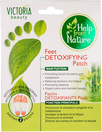 VICTORIA BEAUTY Detoxifying foot mask, 1 pair