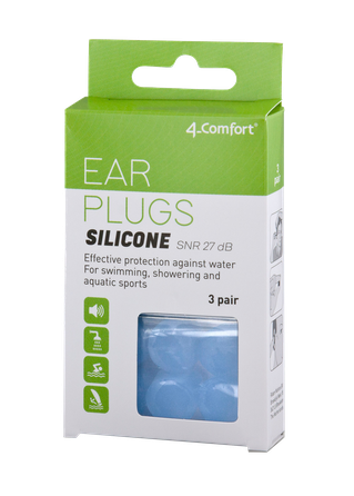 4-COMFORT Silicone ausu aizbāžņi, 6 gab.