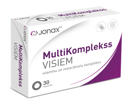 JONAX MULTIKOMPLEKSS VISIEM таблетки, 30 шт.