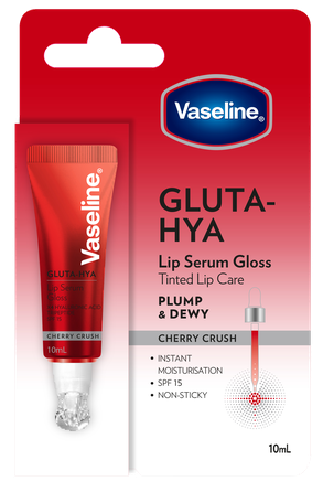 VASELINE Gluta-Hya Tinted SPF 15 (Cherry Crush) lūpu balzams, 10 ml