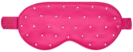 CRYSTALLOVE Crystalized Hot Pink zīda maska miegam, 1 gab.