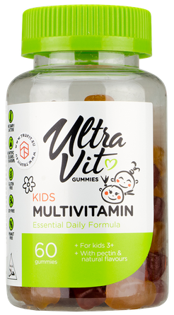 ULTRAVIT   Gummies Kids Multivitamin košļājamās tabletes, 60 gab.