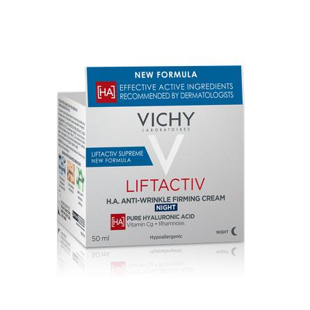 VICHY Lifactiv H.A. Anti-Wrinkle Firming Night sejas krēms, 50 ml