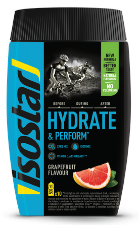 ISOSTAR Hydrate & Perform Grapefruit pulveris,