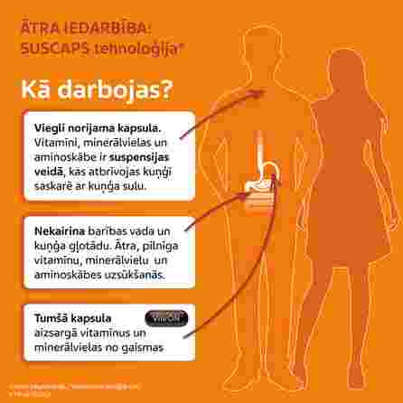 VITIRON Active Suscaps 100% Daily Dose kapsulas, 30 gab.