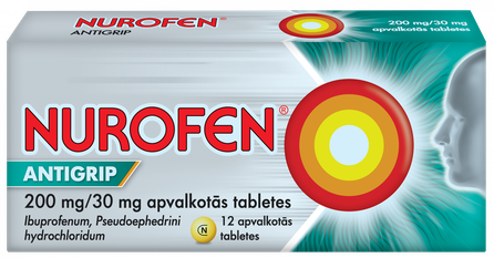 NUROFEN  Antigrip 200 мг/30 мг таблетки, 12 шт.