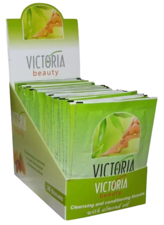 VICTORIA BEAUTY With Almond Oil mitrās salvetes, 1 gab.