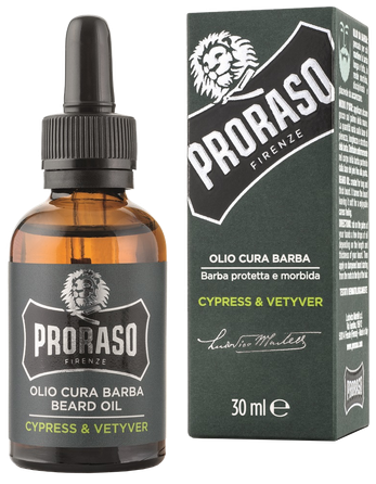 PRORASO Cypress & Vetyver масло для бороды, 30 мл