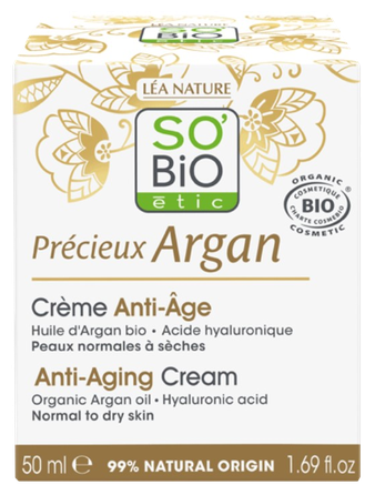 SO BIO ETIC  Argan Anti-Aging Day face cream, 50 ml