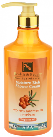 HEALTH&BEAUTY Dead Sea Minerals Sea buckthorn oil shower cream, 780 ml