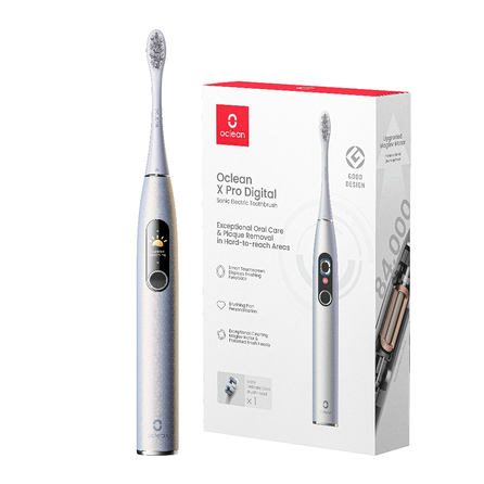 OCLEAN X Pro Digital Silver electric toothbrush, 1 pcs.