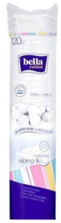BELLA Cotton cotton pads, 120 pcs.