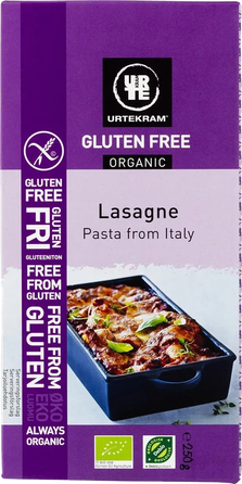 URTEKRAM Lasagne pasta, 250 g
