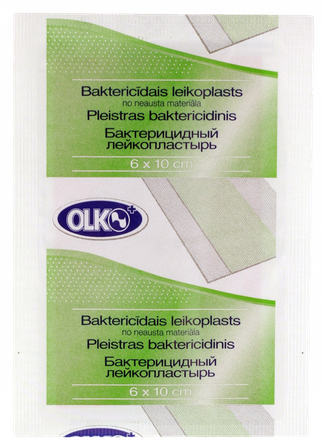 OLKO  6 x 10 см бактерицидный пластырь, 1 шт.