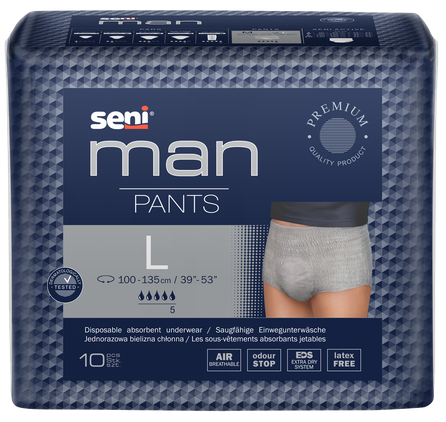 SENI Man Pants L biksītes, 10 gab.