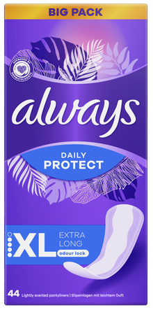 ALWAYS  Daily Protect Extra Long XL ikdienas ieliktnīši, 44 gab.