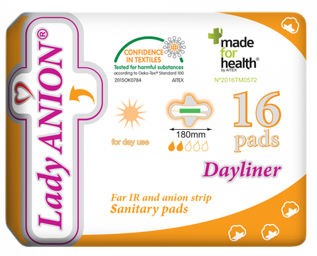 LADY ANION Dayliner pads, 16 pcs.