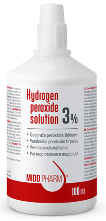 MIDO PHARM Hydrogen peroxide solution 3 % solution, 100 ml