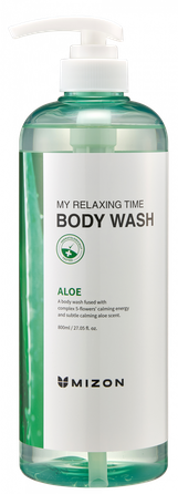 MIZON My Relaxing time Aloe dušas želeja, 800 ml