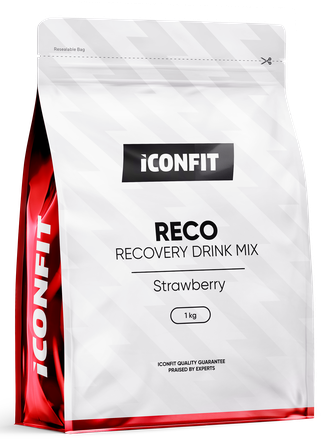 ICONFIT Reco - Strawberry pulveris, 1000 g