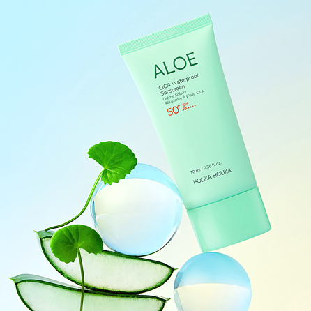 HOLIKA HOLIKA Aloe Cica Waterproof Sunscreen SPF50+ солнцезащитный крем, 70 мл