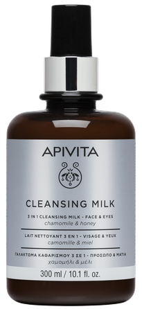APIVITA 3in1 Face&Eyes attīrošs pieniņš, 200 ml
