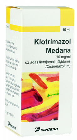 KLOTRIMAZOL MEDANA 10 mg/ml solution, 15 ml