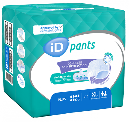 ID Pants Plus XL (130-170 cm) biksītes, 14 gab.