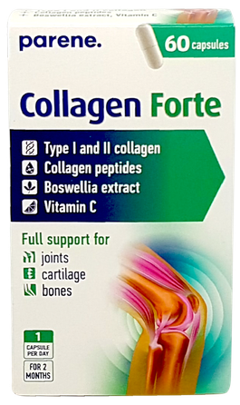 PARENE Collagen Forte kolagēns kapsulas, 60 gab.